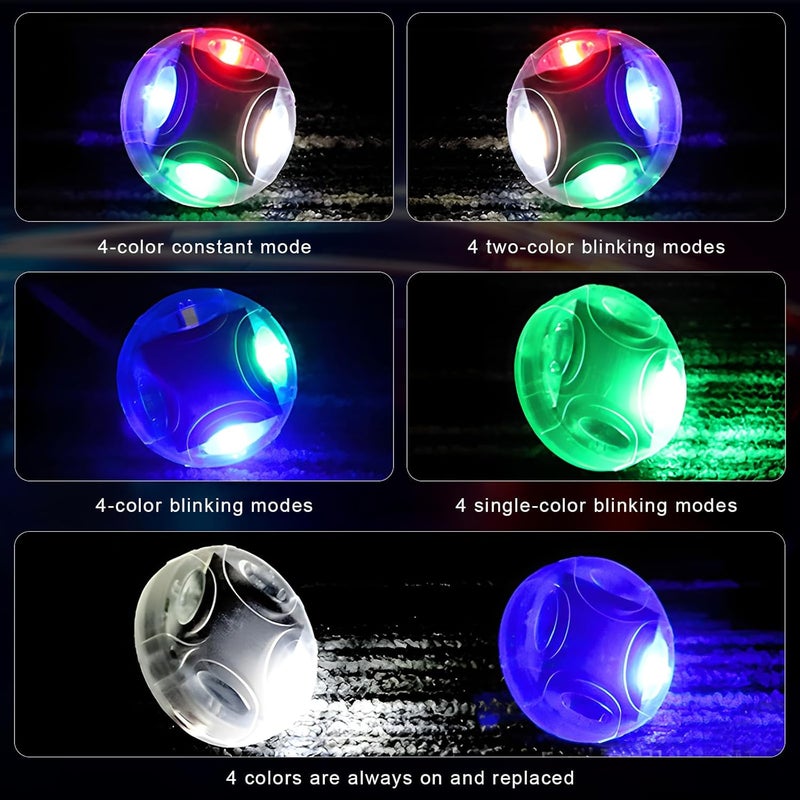 MTRPS 4PCS Car Tire Wheel Lights, Solar Energy Flashing LED Valve Cap Lamps with Motion Sensor, Waterproof Air Valve Hub Lamp Gas Nozzle Cap Light for Cars Trucks Motorcycles - Image 5